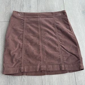 Free People Corduroy Mini Skirt